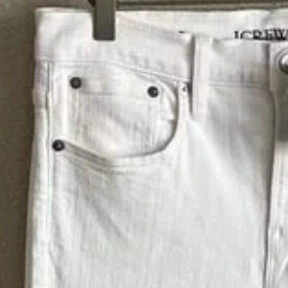 J. Crew 9" mid-rise toothpick jean in white size 28 NWT - flawed - Picture 3 of 16